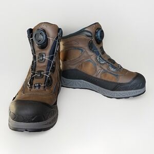 Cabela's BOA Hunting Boots Vibram Ice Studded Waterproof Brown Men's Size 8